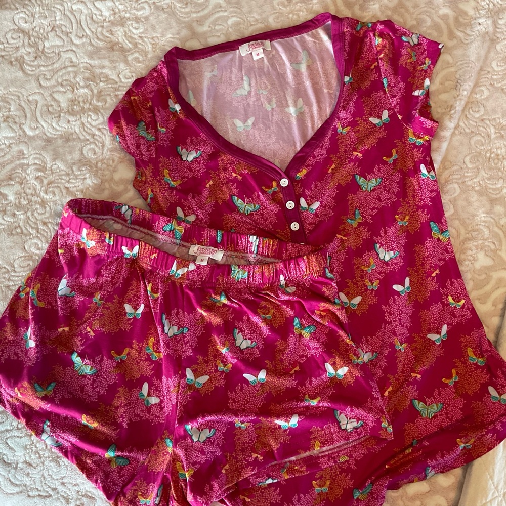 Cute Butterflies Pajamas Shorts New M